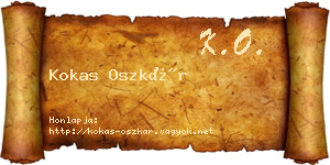 Kokas Oszkár névjegykártya